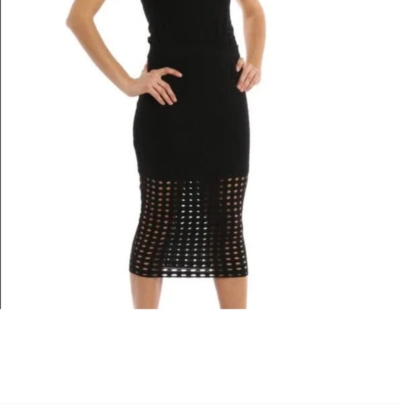 T Alexander Wang Circle Hole Midi skirt - Picture 2 of 5